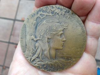 French 1900 Paris Exposition Expo World ' S Fair Bronze Medal photo