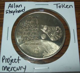 Vintage Project Mercury Allan B.  Shepard Jr.  Token Space Program May 5th,  1961 photo