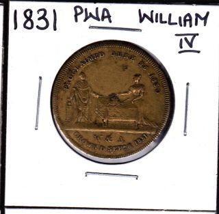 1831 Pwa King William Iv Coronation Medal photo