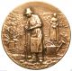 Gardening & Horticulture - Splendid Antique Bronze Art Medal Signed A.  Rivet Exonumia photo 1