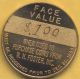 Tc - 31991 W.  H.  Foster,  Inc. ,  Walla Walla,  Washington One Dollar Trade Token Unc Exonumia photo 1