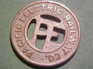 Los Angeles Ca Transit Token 450h Obsolete Pacific Electric Co.  1943 20 Mm photo