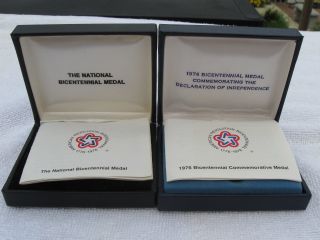 Empty 1976 Bicentennial Silver Medal Boxes photo