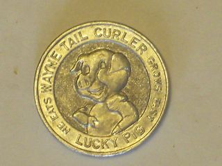 Wayne (feeds) Tail Curler Flipping Coin 26mm Round Al Makes Hogs Out Of Runts photo