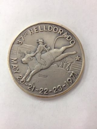 1971 37th Las Vegas Helldorado Bpoe Elks Medallic Art Co.  999 Silver Medal 141 photo
