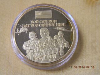 9/11 Twin Towers Gold Plated Commemorative Coin You Can Run But You Cannot Hide photo
