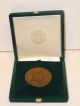 1965 U.  S.  Secret Service Centennial Bronze Medallion In Velvet Presentation Case Exonumia photo 1