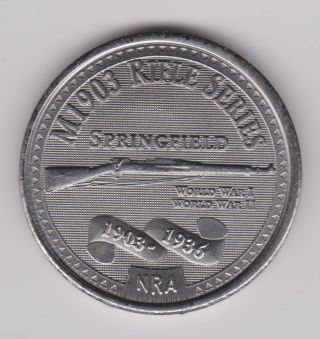 National Rifle Association (nra) Series Token.  M1903 Springfield Wwi - Wwii photo