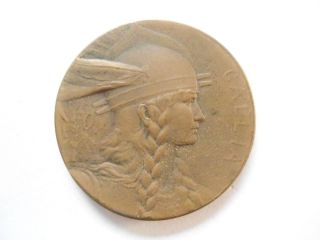 French Bronze Medal By Ch.  Pillet - Gallia photo