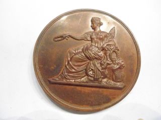 Bronze Patriotic Medal - City Of Tournay Belgium photo