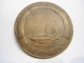 Bronze Medal 1950 Inauguration Of The Sea Port Antwerp 1929 photo