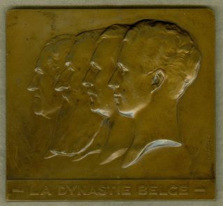 20th Century Belgium Medal Honoring The Belgian Dynasty,  By G.  Devreese photo