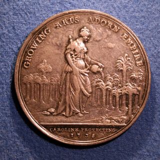 Betts Medal - 1736 Jernegan Lottery Medal,  Vf - Xf,  Betts 169 photo