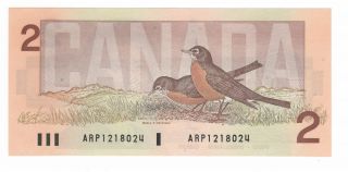 1986 Bank Of Canada 2$ Cr / Bo Arp1218024 Gem Unc photo