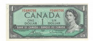 1954 Bank Of Canada 1$ Bo / Ra Nf5480766 To Nf5480775 10 Consecutive Unc, photo