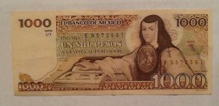 1000 Pesos Mexico A Grade Banknote - We Combine Shipment photo