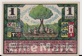 German Notegeld 1 Mark Unc photo