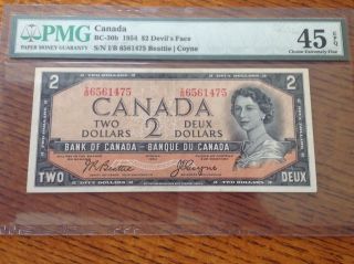 1954 Devil ' S Face $2 Canadian (bc - 30b) photo