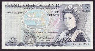 Great Britain - 5 Pounds,  Nd (1980) - Xf - Vf photo
