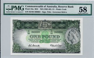 Commonwealth Of Australia Australia 1 Pound Nd Pmg 58 photo