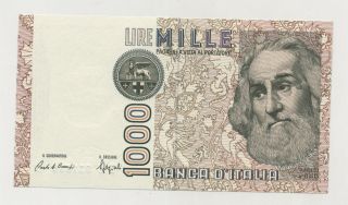 Italy 1000 Lira 6 - 1 - 1982 Pick 109.  B Unc Uncirculated Banknote photo