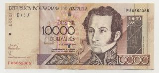 Venezuela 10000 Bolivares 25 - 4 - 2006 Pick 85.  E Unc Uncirculated Serie F photo