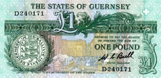 The States Of Guernsey Guernsey 1 Pound Nd Unc photo