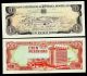 Dominican Republic - 1 & 100 Pesos - P126 & P128 - 1988 - Unc North & Central America photo 1