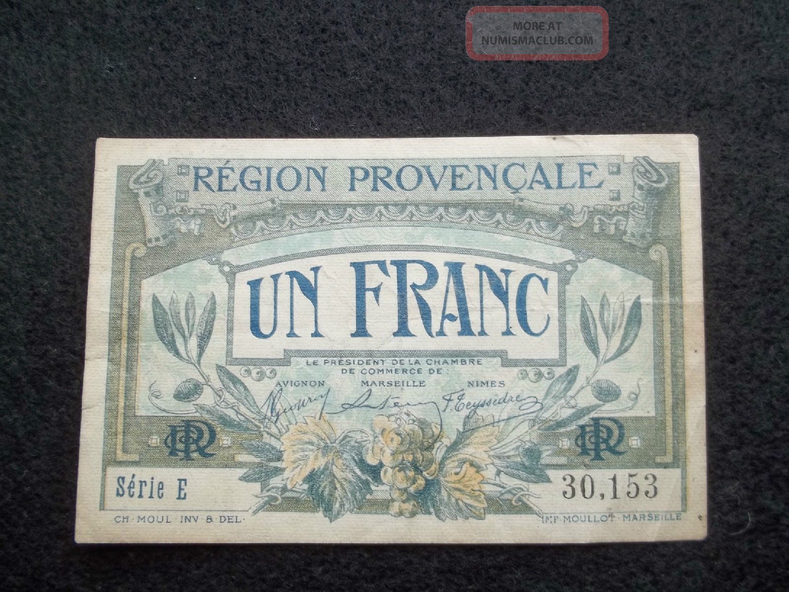 1922 France Ww 1 Bon Series E Europe photo