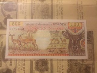 Rwanda 500 Francs 1978 Gem Unc photo