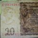 Germany - Nazi 20 Reichsmark Banknote - - 1939 - Austrian Girl/german Swastika Europe photo 3