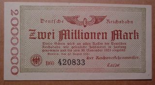 Germany - Railroad Banknote photo