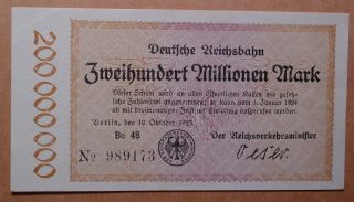 Germany - Railroad Banknote photo