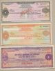 7 Specimen Travellers Cheques India State Bank From Different Series 80ies/90ies Asia photo 4