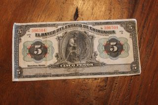 Mexico 1913 $5 Pesos 