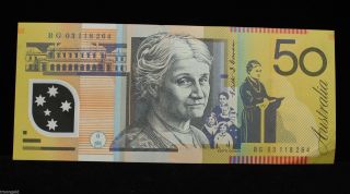 Australia 2004 50 Dollars Polymer Circulated Bg03118264 photo
