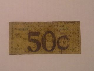 Philippine Guerrilla Currency - 50 Centavos,  Salcedo,  Samar photo