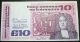 Ireland - 1979 Swift Ccc £10 Replacement Irish Banknote Very Fine Irland Note P72 Europe photo 1