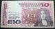 Ireland - 1979 Swift £10 Irish Banknote Good Very Fine Irland Currency Note P72 Europe photo 1