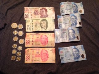 $1,  014 Pesos Mexico From Recent Trip photo