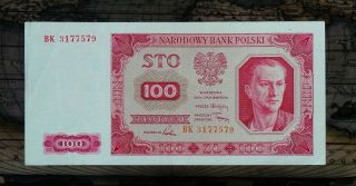 Poland 100 Zlotych 1948,  Old Banknote In Very photo