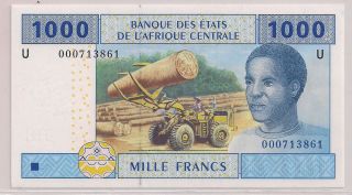 Cameroon 2002 - Banknote 1000 Francs Pick207 U Uncirculated - U000713861 photo