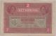 Austria 1917 - Banknote 2 Kronen Circulated - Vf 1232 003343 Pick 21 Europe photo 1