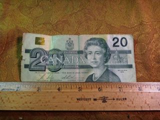 1991 Bank Of Canada $20 Twenty Dollar Note S&h Usa photo