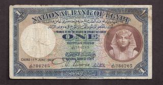 Egypt 1943 1 Pound photo