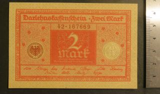 Darlehenskassenschein Germany Notgeld Note Emergency Money Reichsbanknoten photo