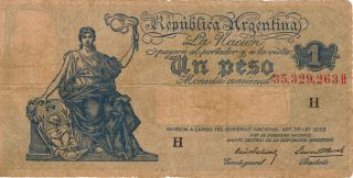 Argentina - Progreso - 1 Peso 1939 photo