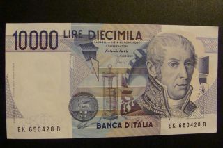 Italy 10 000 Lire 1990 Crisp Xf, photo