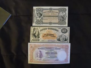 Scarce Uruguay Banknote. photo