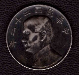 China 1933 Junk Silver Dollar photo